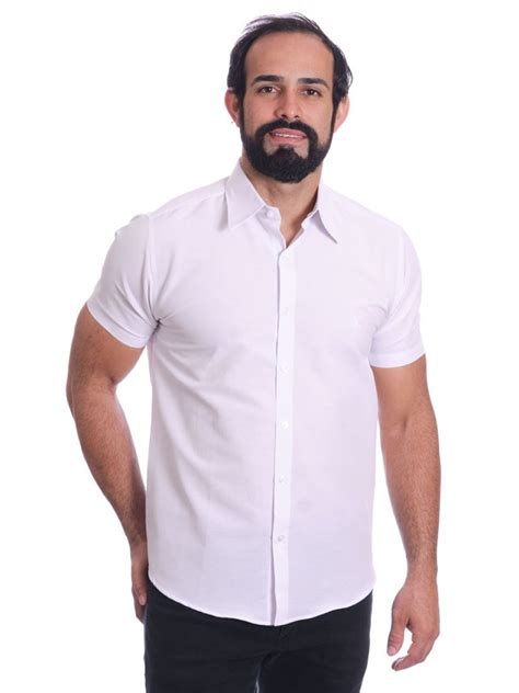 camisa algodão manga curta